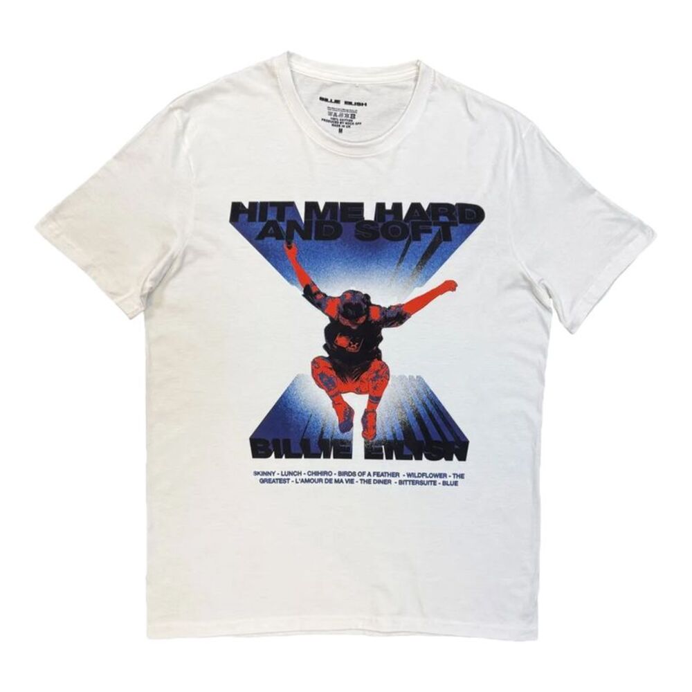 Billie Eilish Unisex Adult Track List T-Shirt / White